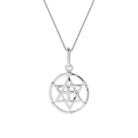 Silver Star of David & Chain