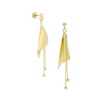 9ct Yellow Gold Bell Design Drop Earrings