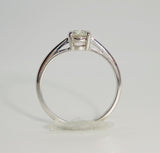 Pre Loved 9ct White Gold Single Stone Diamond Ring Diamond Weight 0.50