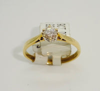 Pre Loved 9ct Yellow Gold Diamond Ring 0.27ct Weight