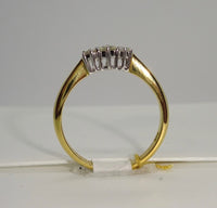 18ct Yellow Gold Diamond Trilogy Ring