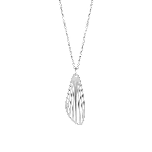 Silver Open Winged Pendant & Chain