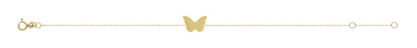 9ct Yellow Gold butterfly Bracelet