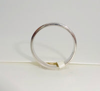 18ct White Gold Wave Diamond Band Ring