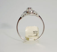 18ct White Gold Art Deco Style Ring